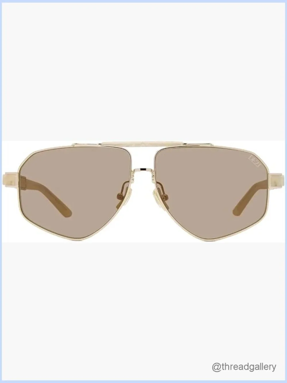 Oversized Aviator Sunglasses - Chunky Acetate/Metal Frame